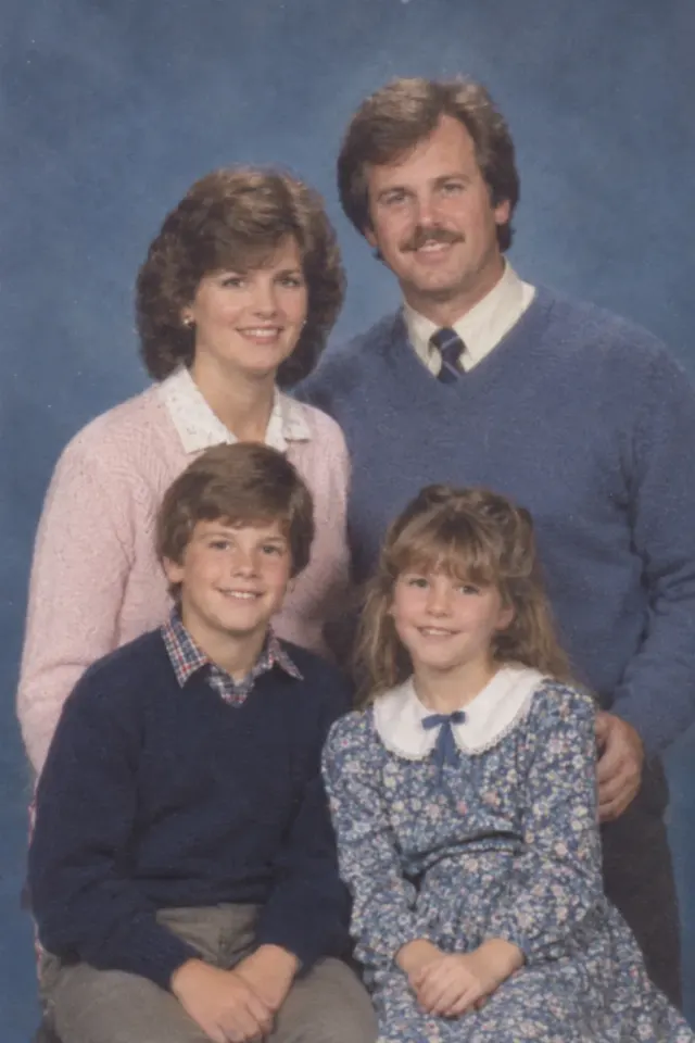 1980s Sears Family Studio Portrait