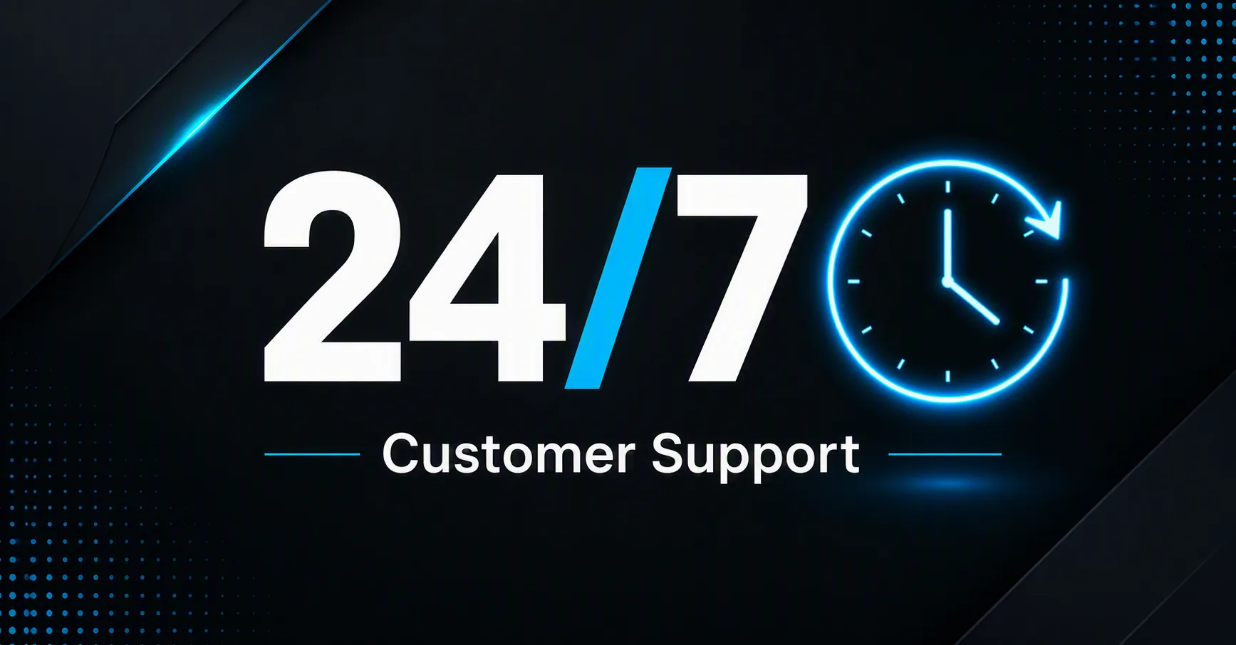 24/7 Customer Support LinkedIn Post
