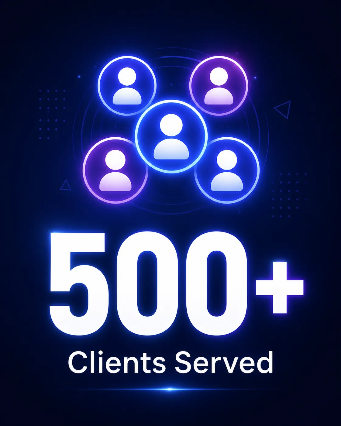 500 Plus Client Milestone Instagram Post