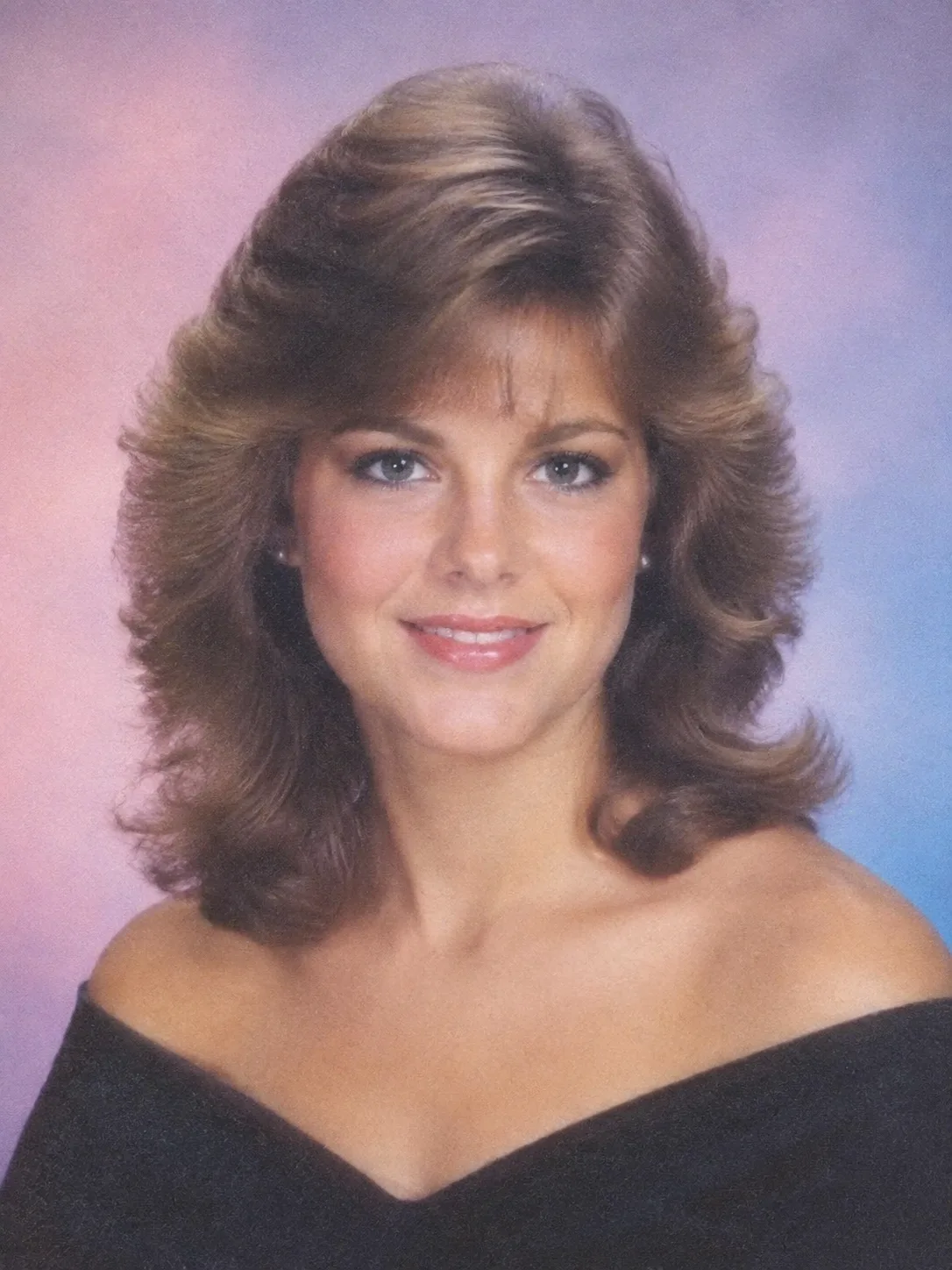 80s Yearbook Selfie Portrait Photo