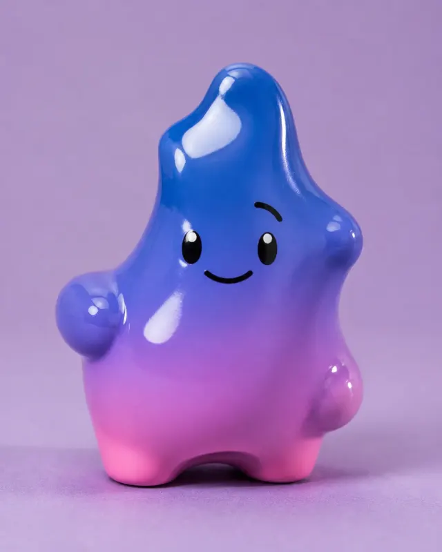 Abstract Blob Designer Vinyl Toy Photo