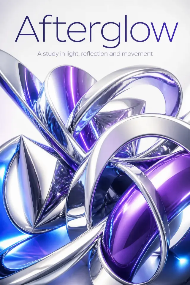 Abstract Chrome Album Poster
