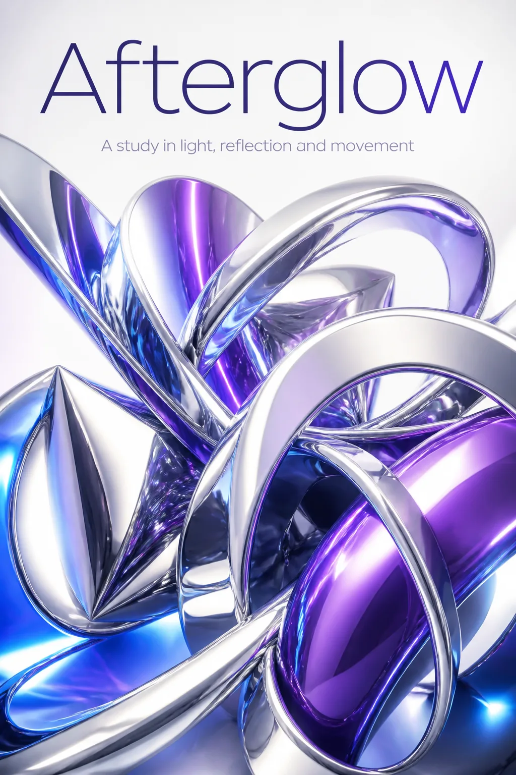 Abstract Chrome Album Poster