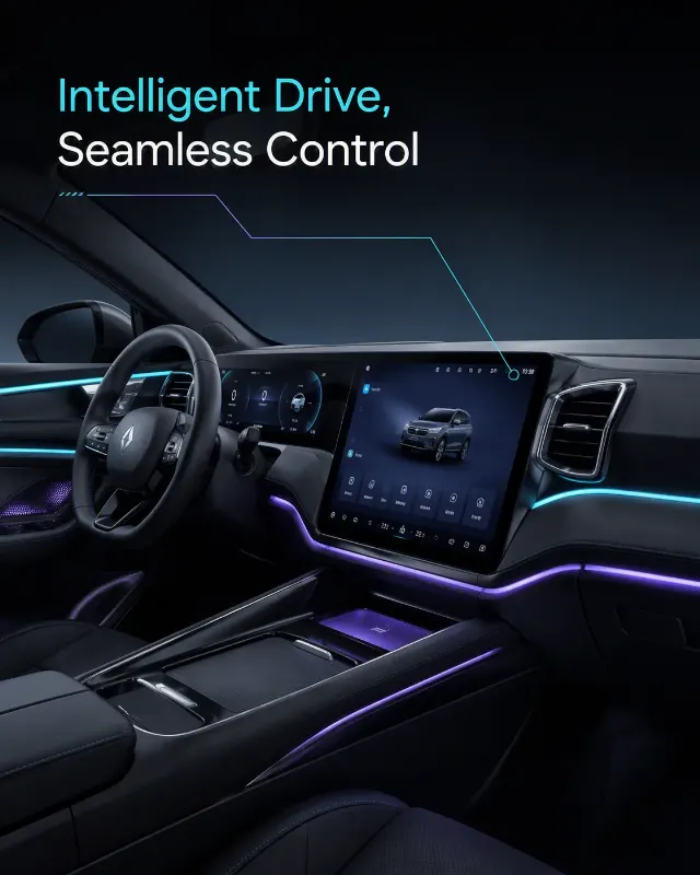 Ambient Dashboard Tech Car Ad