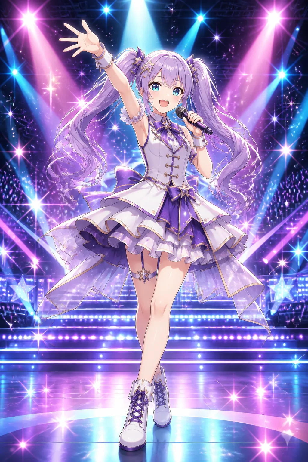 Anime Idol Singer Stage Performance