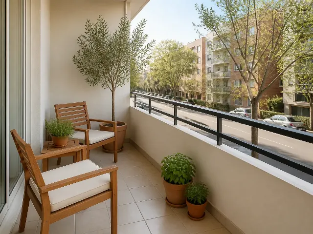 Apartment Balcony Street View Listing Photo