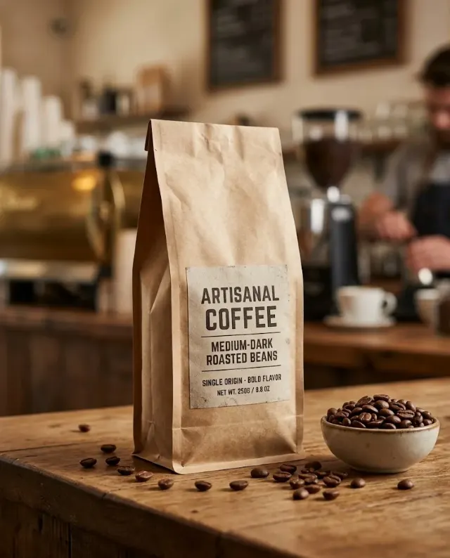 Artisanal Coffee Bag Product Photo