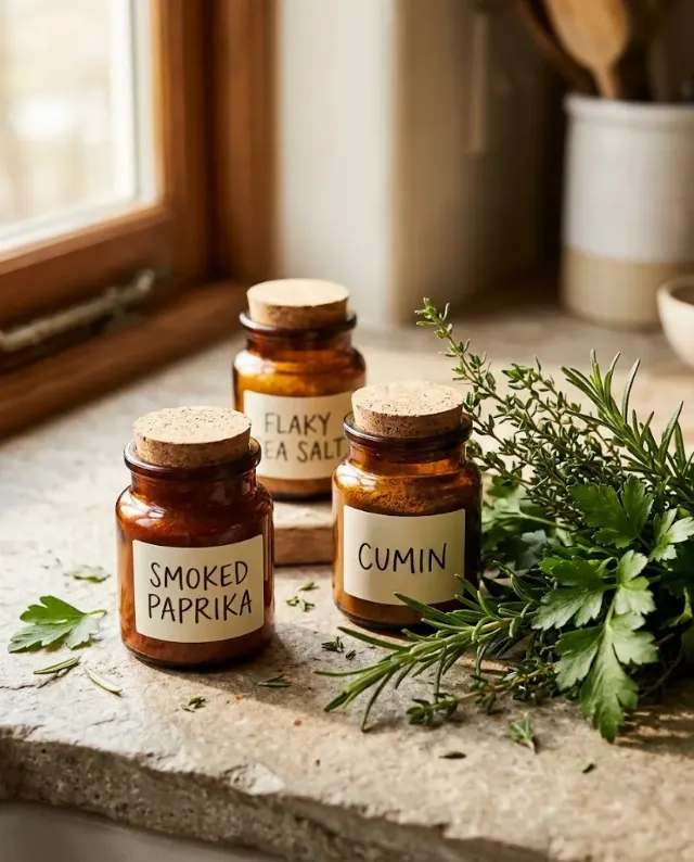 Artisanal Spice Jar Kitchen Product Photo