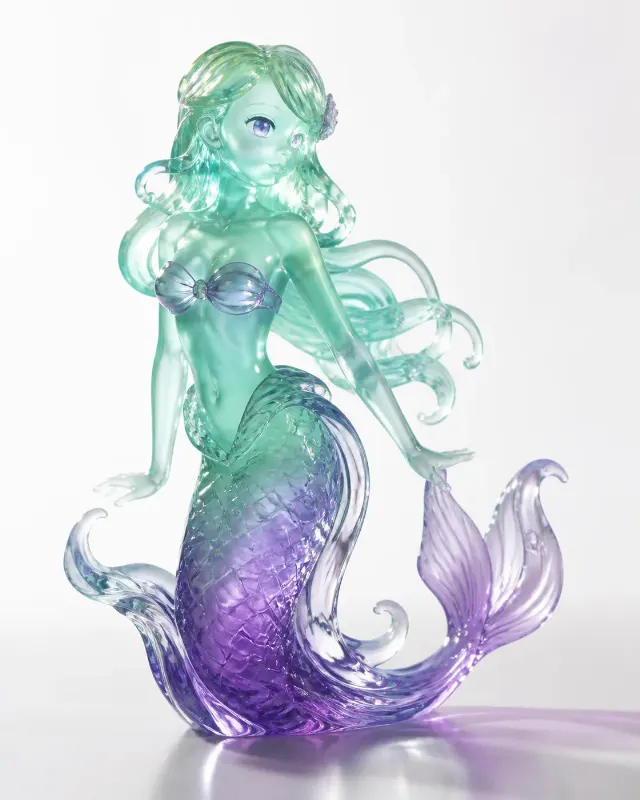 Backlit Translucent Mermaid Figurine