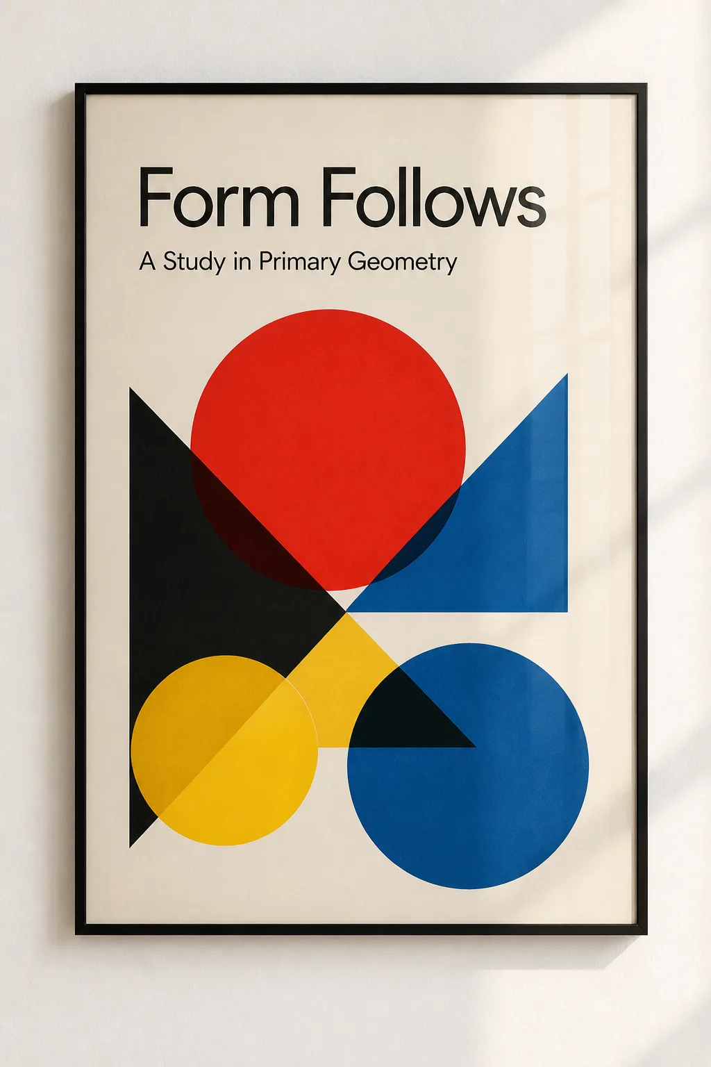 Bauhaus Geometry Framed Poster