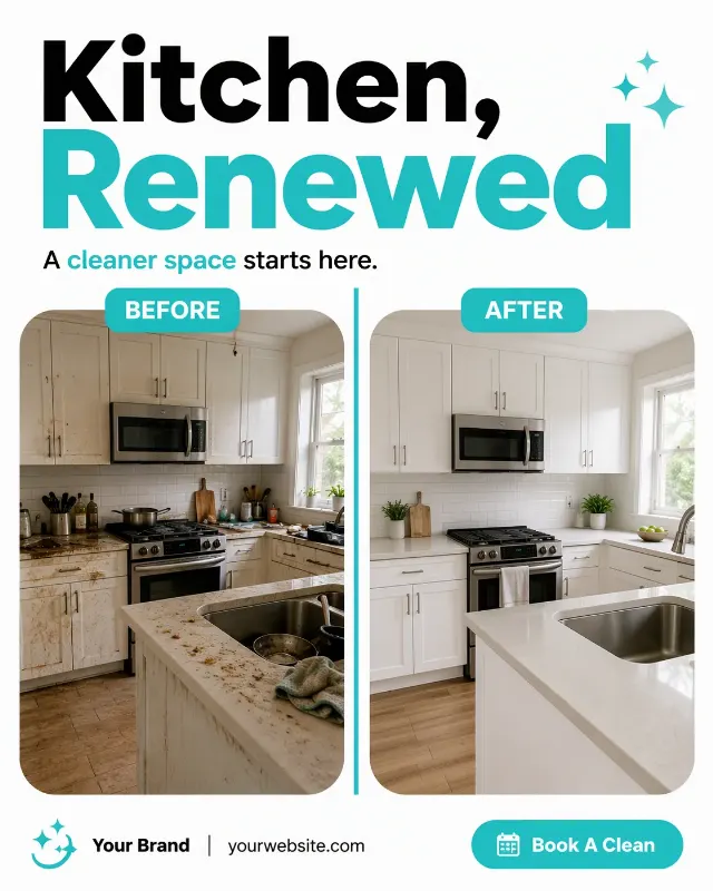 Before And After Cleaning Service Post