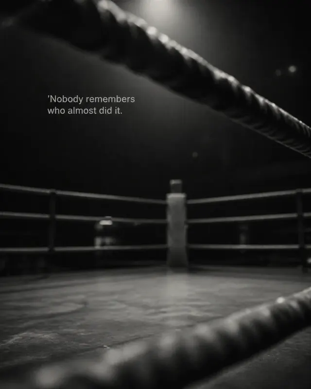 Black And White Boxing Ring Quote Photo