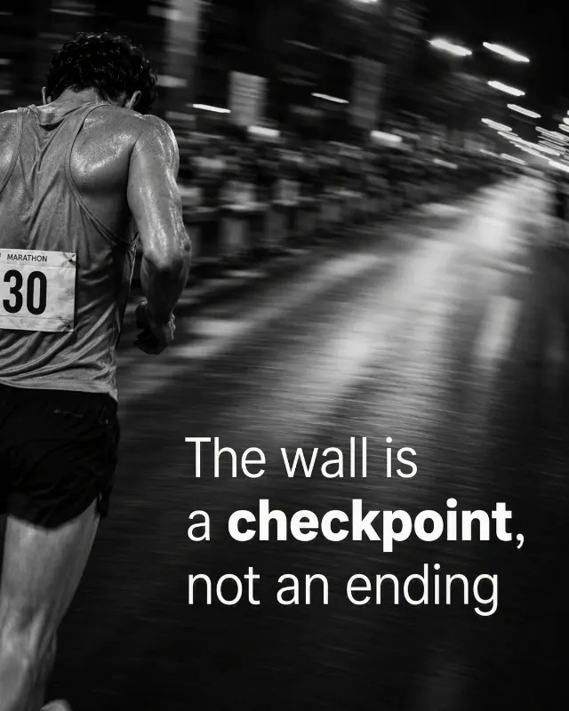 Black And White Marathon Quote Post