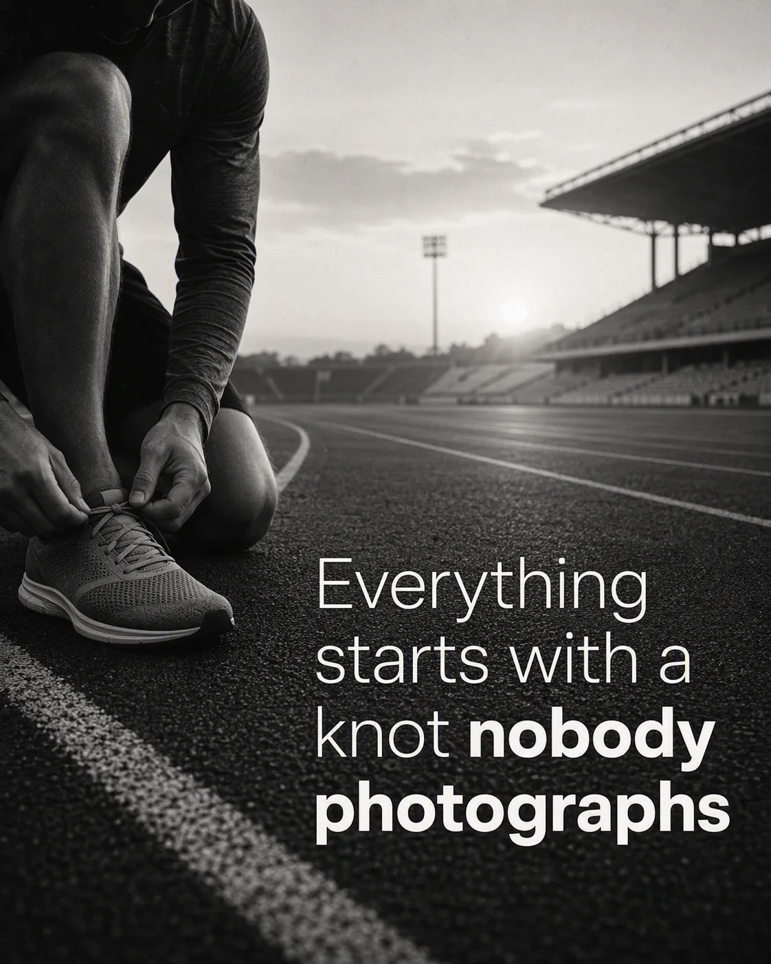 Black And White Runner Quote Post