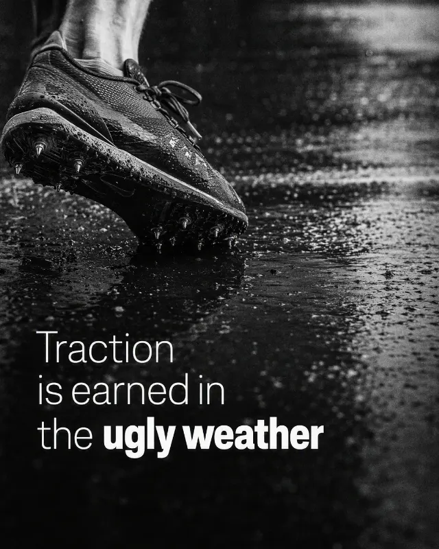 Black And White Running Quote Photo