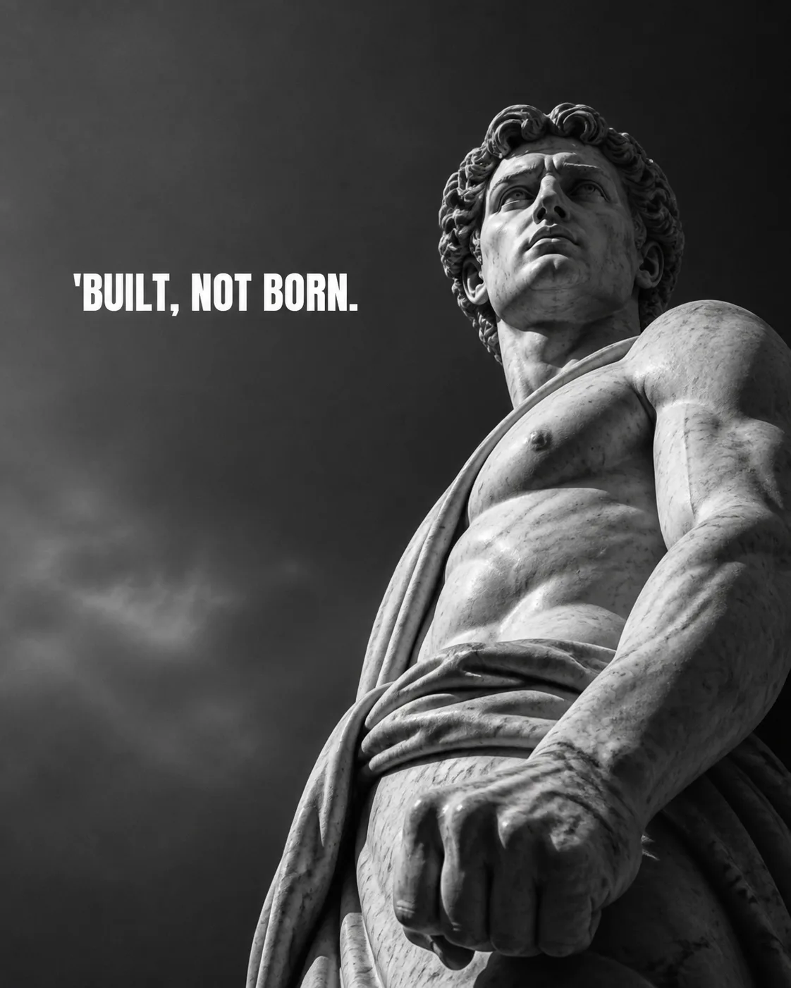 Black And White Statue Quote Instagram Post