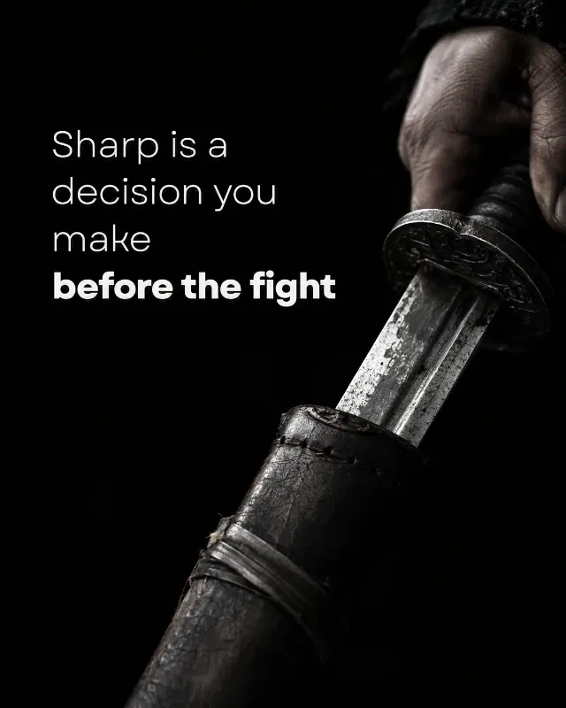 Black And White Sword Quote Graphic