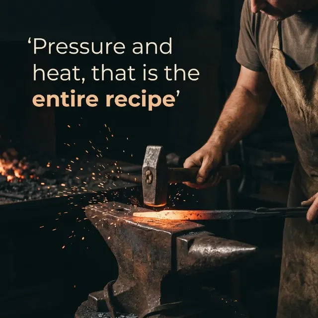 Blacksmith Forge Motivational Quote Post