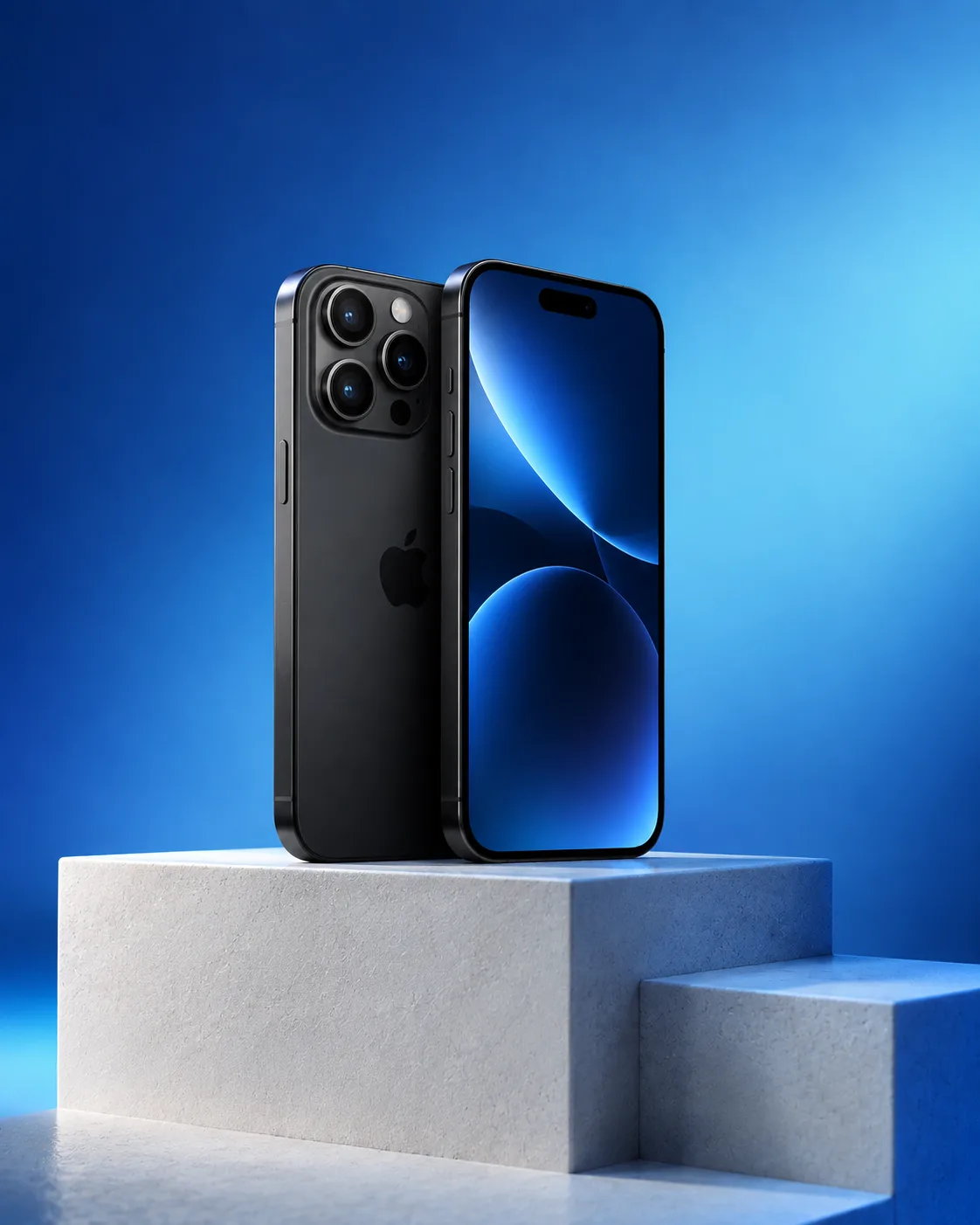 Blue Gradient Smartphone Tech Advertisement