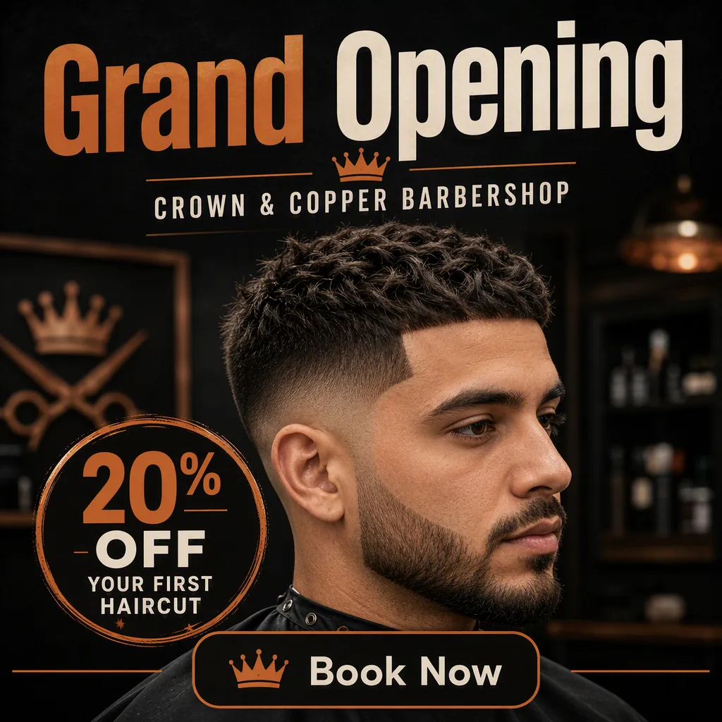 Bold Barbershop Grand Opening Instagram Ad