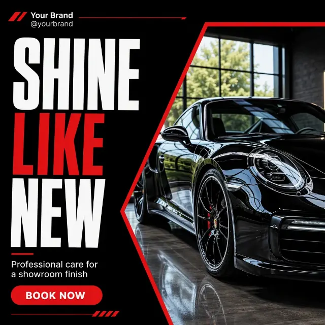 Bold Car Detailing Instagram Post