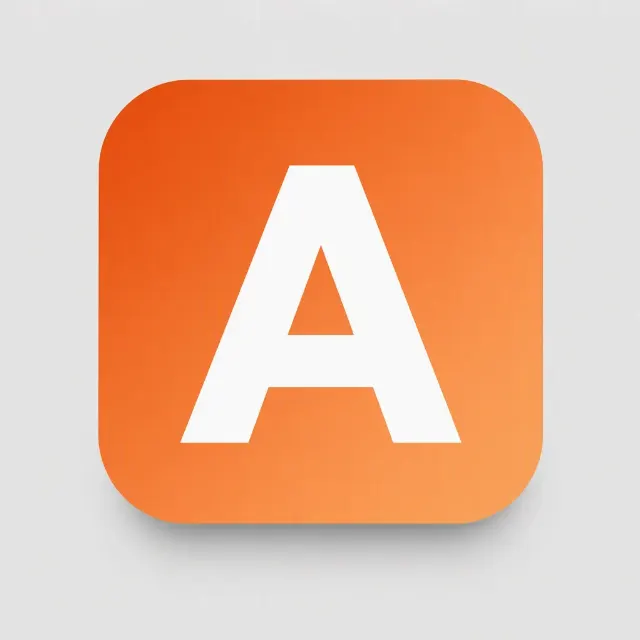 Bold Letter Gradient App Icon
