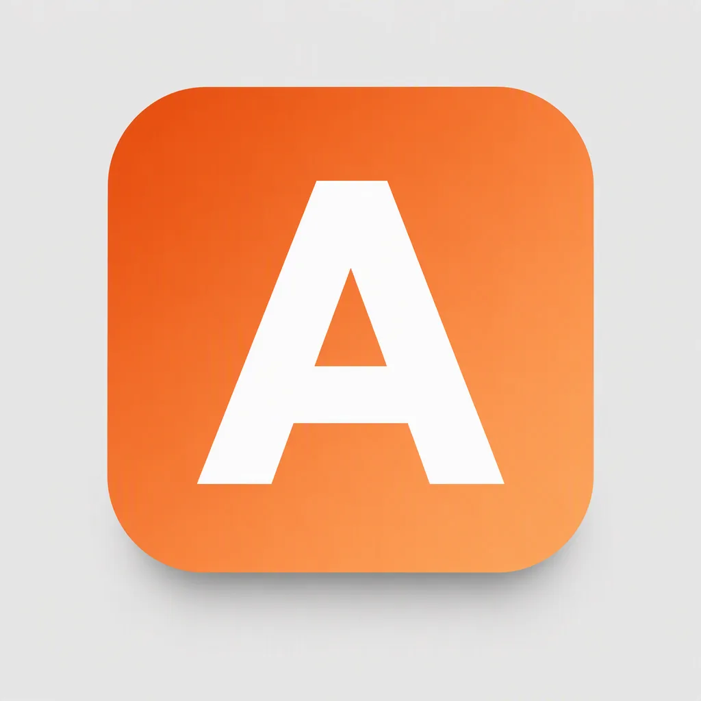 Bold Letter Gradient App Icon