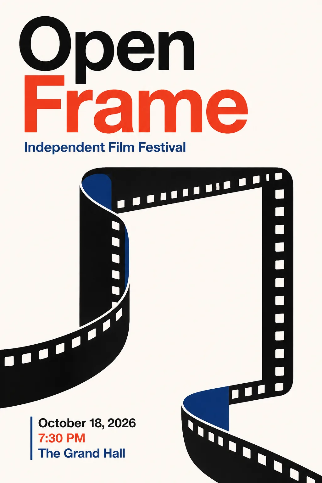 Bold Modern Film Festival Poster