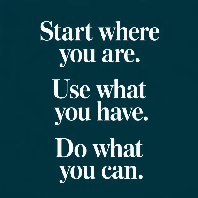Bold Teal Monday Motivation Quote Card