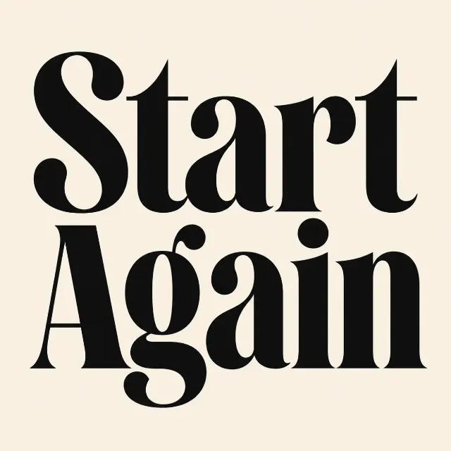 Bold Typographic Self Help Podcast Cover