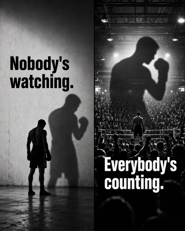 Boxer Shadow Split Quote Graphic