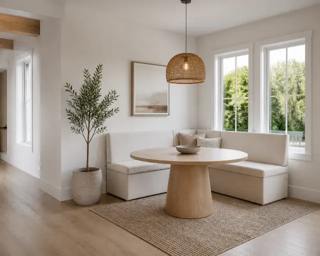 Breakfast Nook Virtual Staging Photo