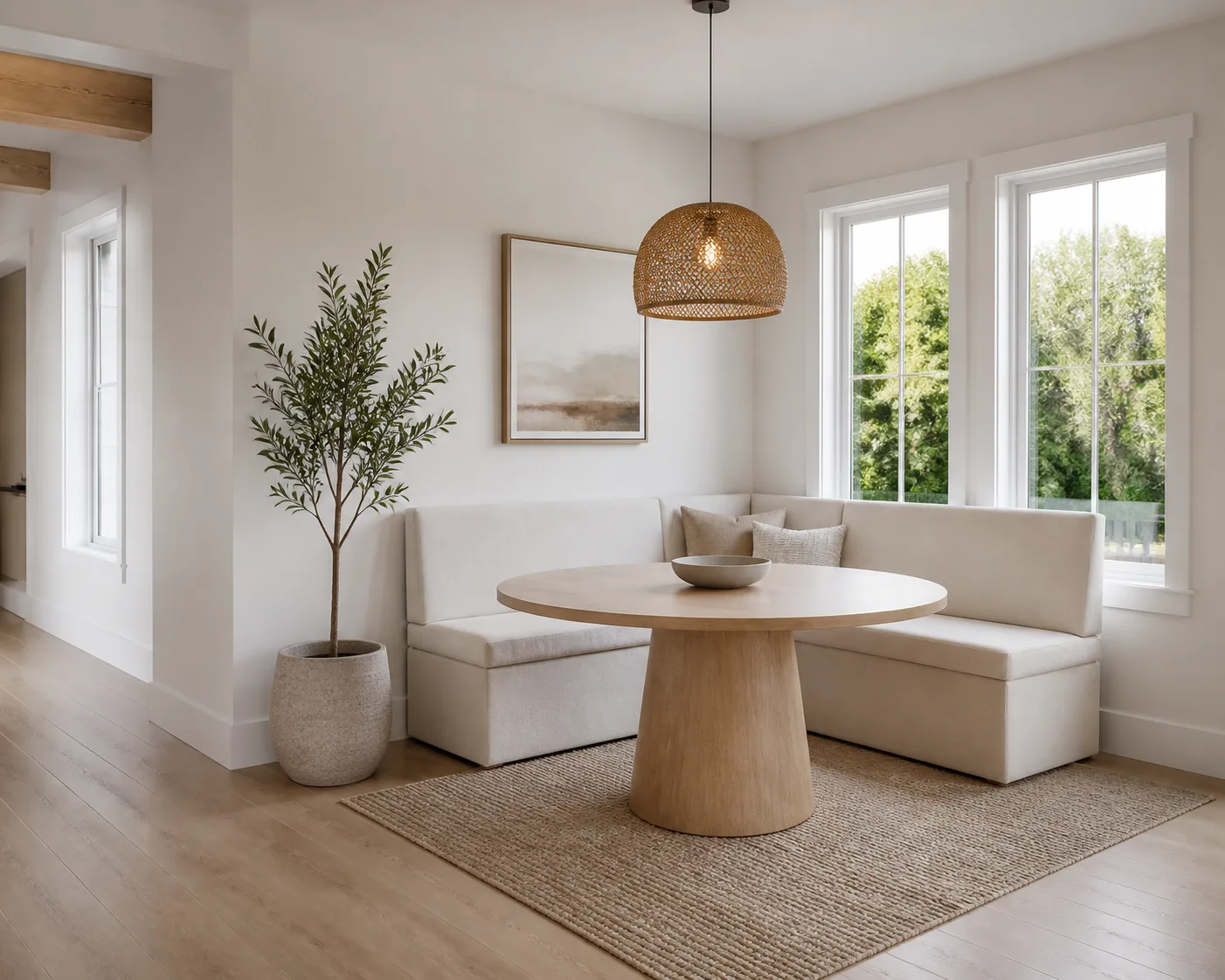 Breakfast Nook Virtual Staging Photo