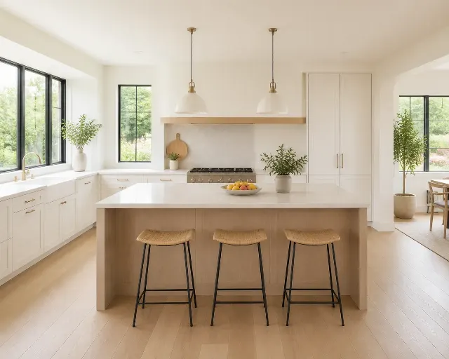 Bright Clean Kitchen Virtual Staging
