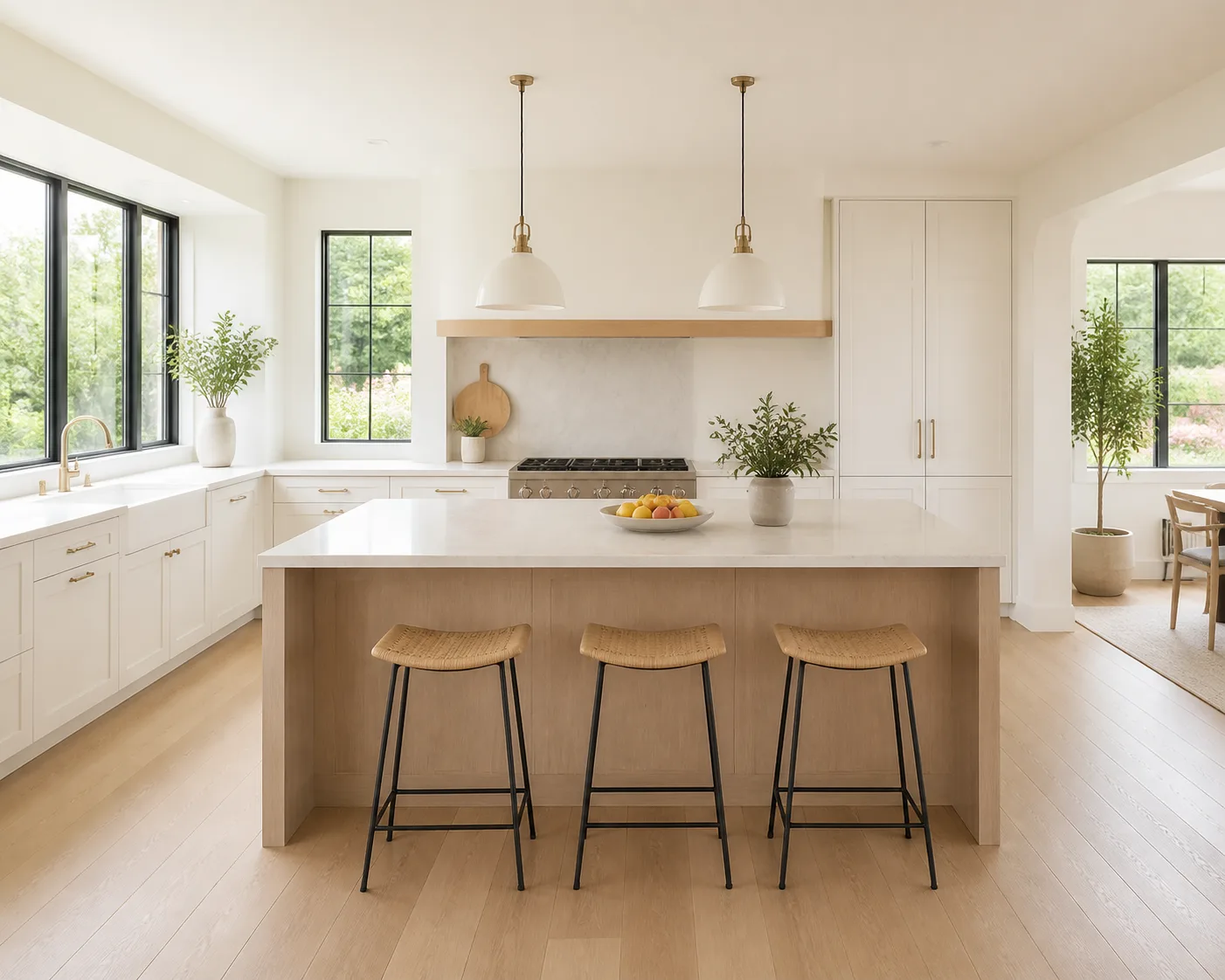 Bright Clean Kitchen Virtual Staging