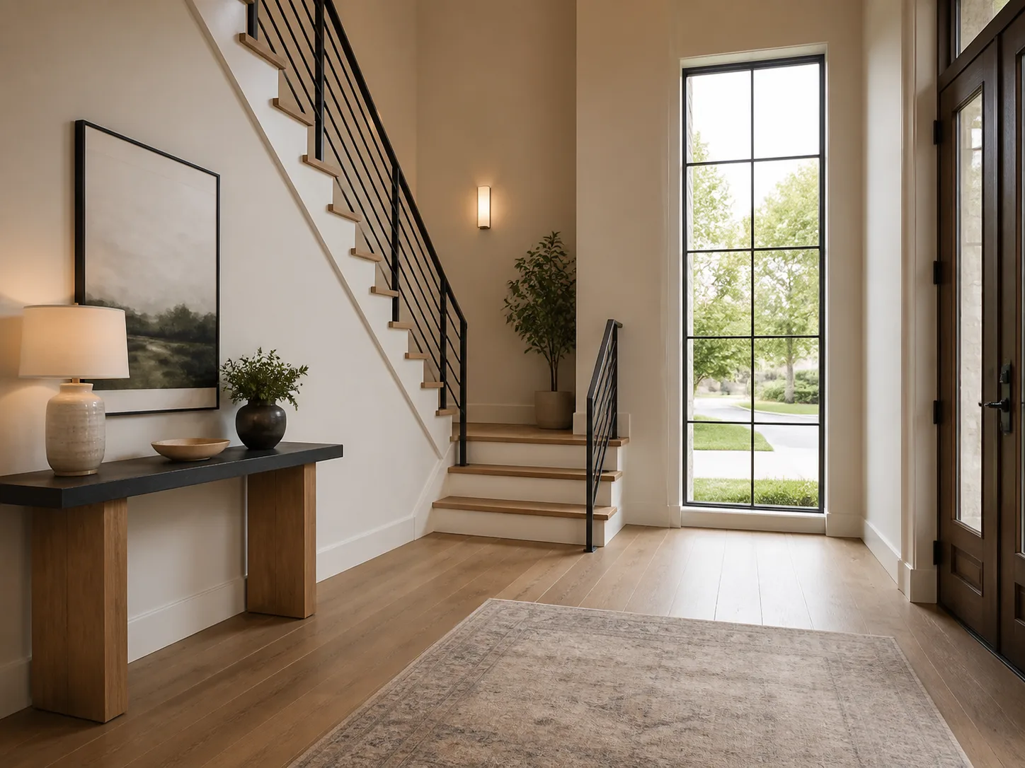 Bright Entryway Staircase Listing Photo