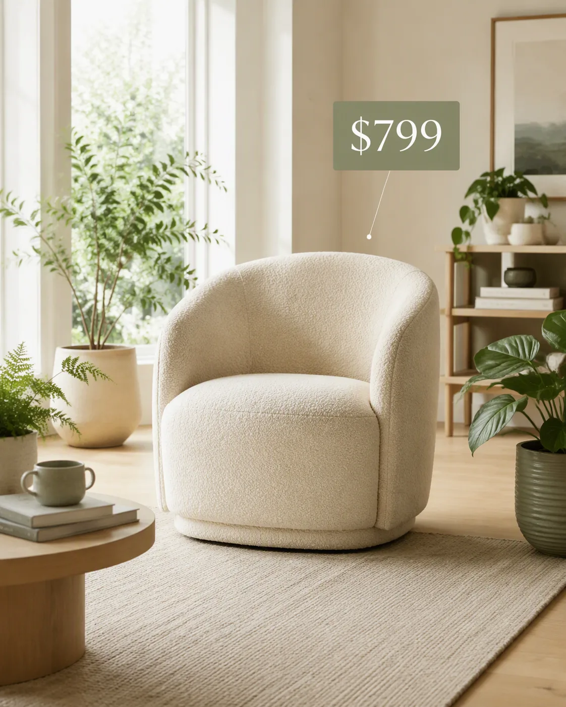 Bright Living Room Furniture Ad Post