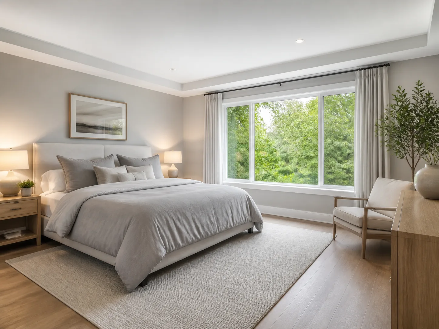 Bright Master Bedroom Listing Photo