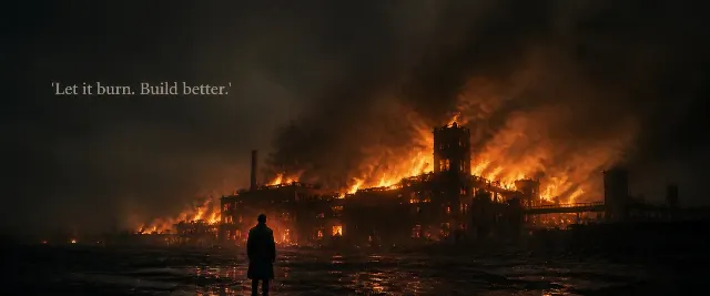 Burning Building Letterbox Film Still