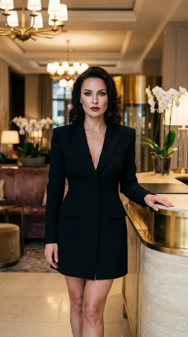 Business Chic Hotel Lobby Influencer Portrait