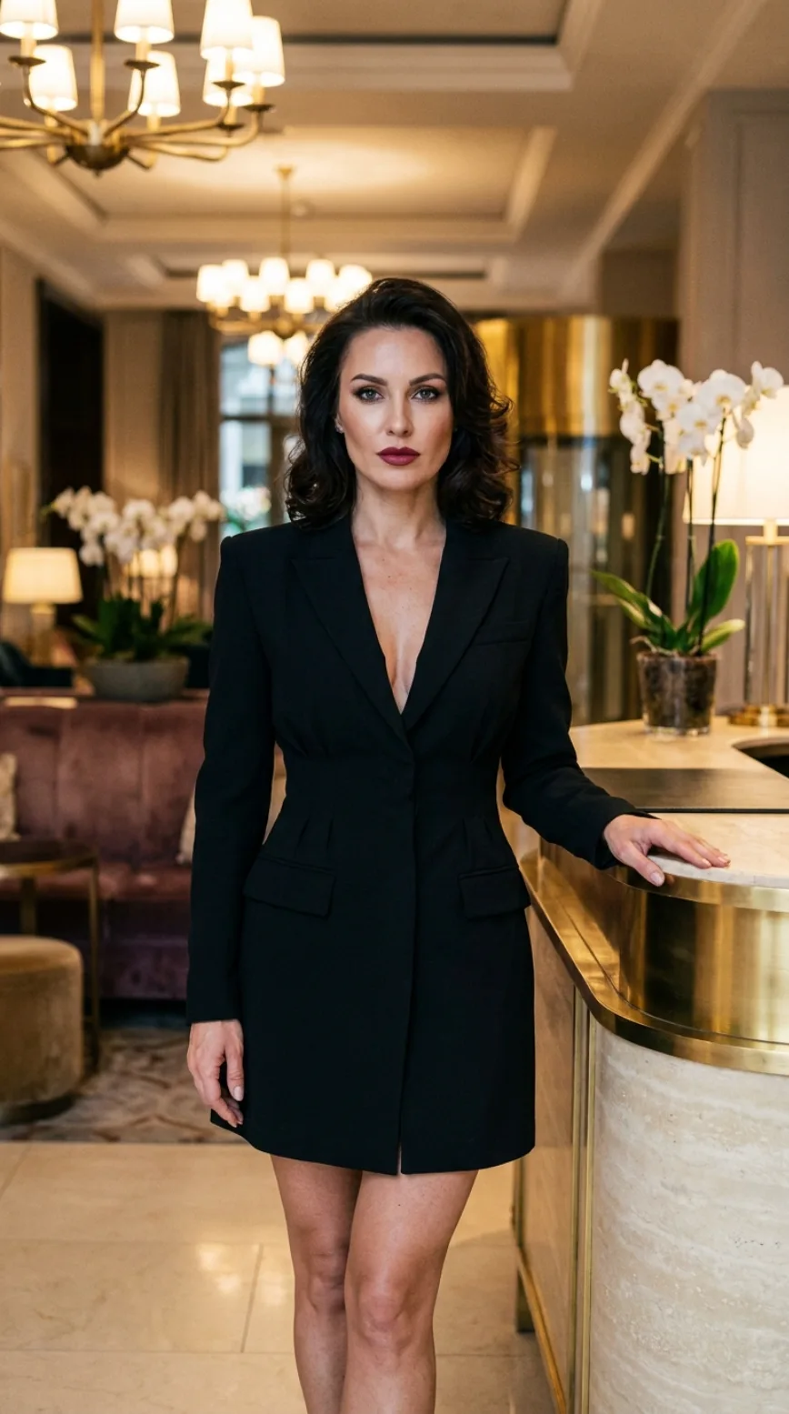 Business Chic Hotel Lobby Influencer Portrait