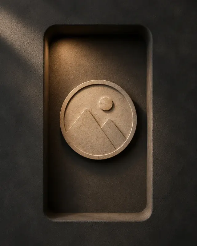 Carved Stone Logo Niche Mockup