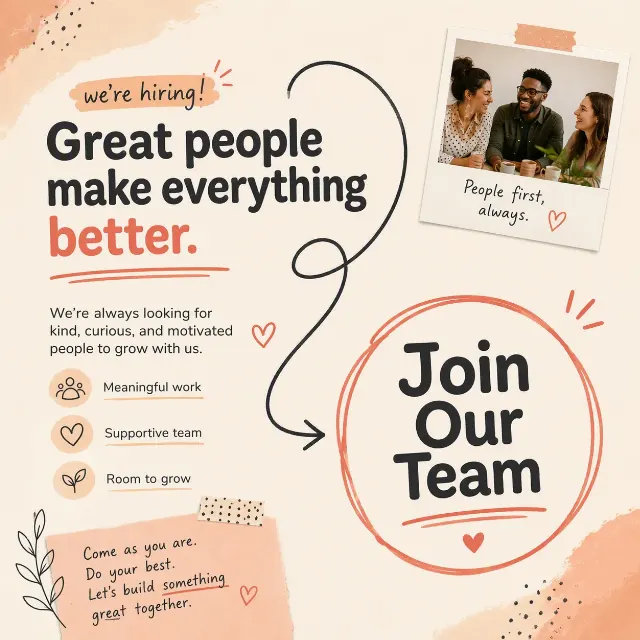 Casual Recruiter LinkedIn Hiring Post