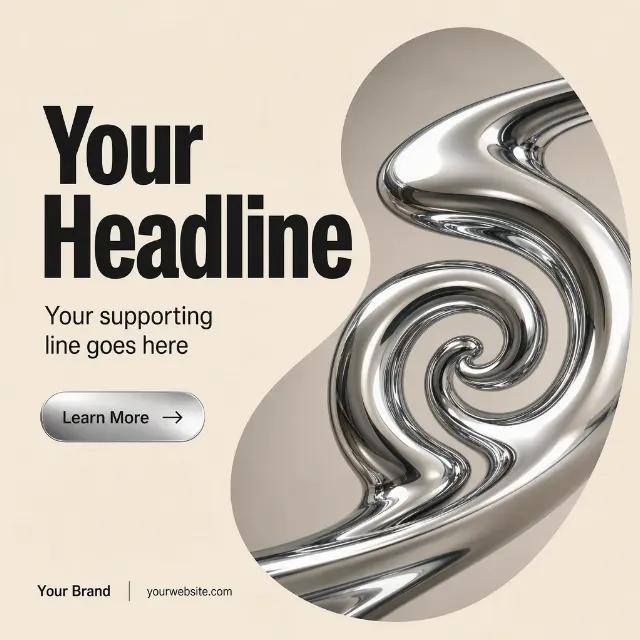 Chrome Spiral Design Studio Instagram Post