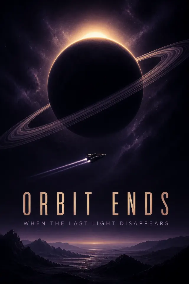 Cinematic Planet Eclipse Sci-Fi Poster