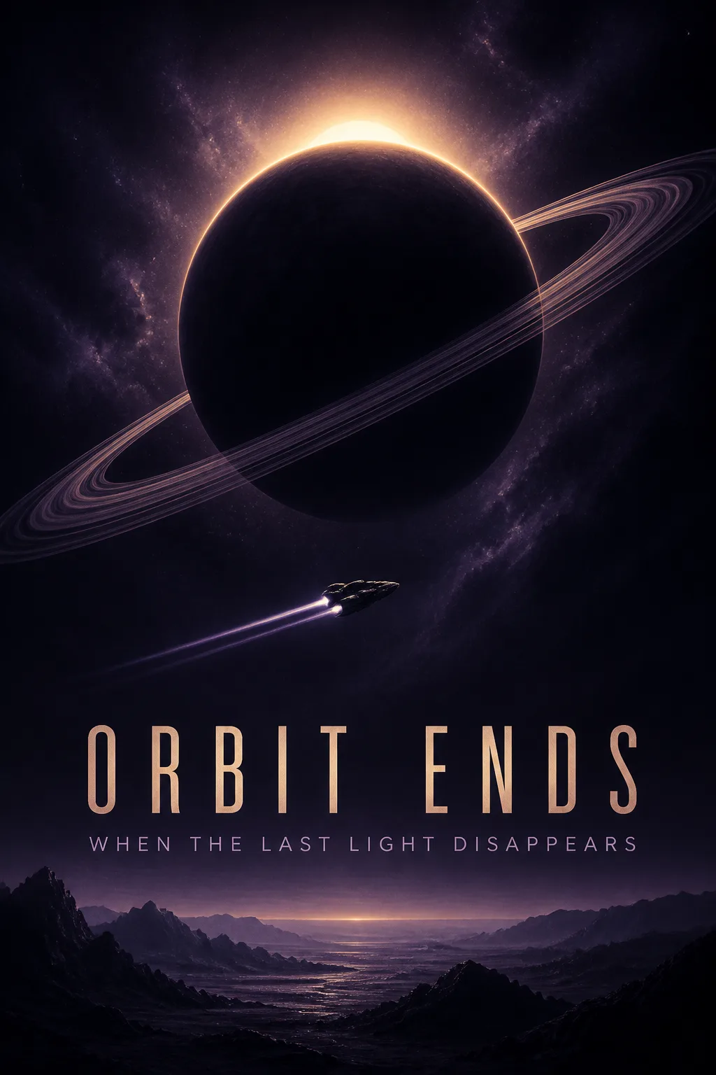 Cinematic Planet Eclipse Sci-Fi Poster