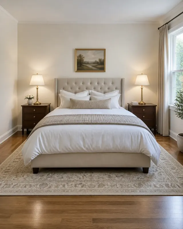 Classic Guest Bedroom Virtual Staging