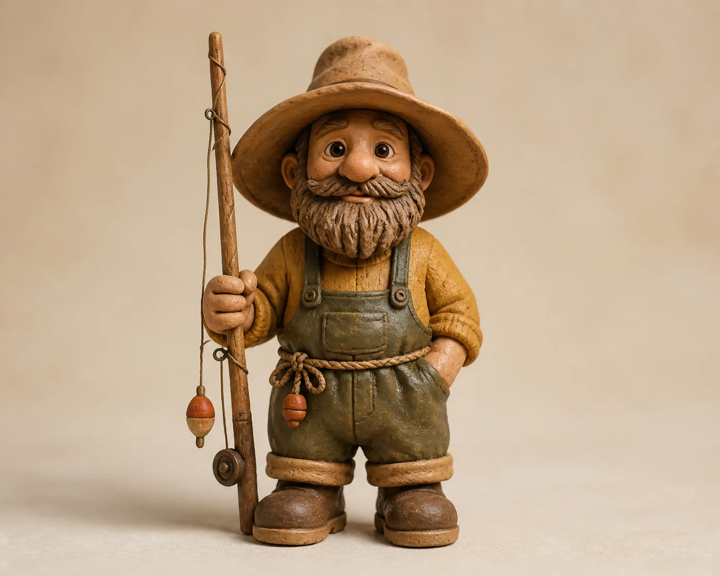 Claymation Fisherman Collectible Figurine