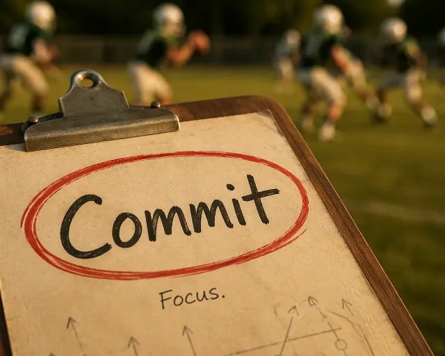 Coach Clipboard Focus Quote Photo