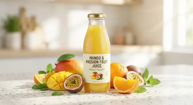Colorful Fresh Fruit Juice Product Photo